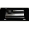 Engraved American USA US Flag Car Tag Diamond Etched on