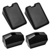2Pcs Upper and 2Pcs Lower Hood Bumper Suppor Set Compatible