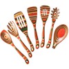 Kitchen Utensils Set for Cooking, NAYAHOSE 7 Pcs Pakkawood Wooden