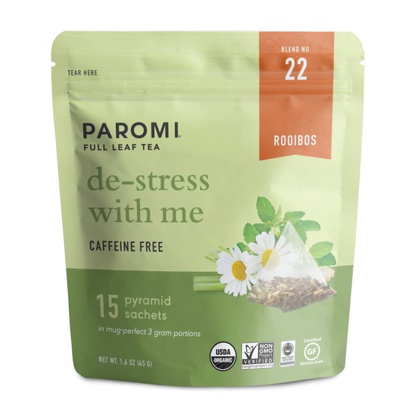 De-Stress with Me - Herbal Tea, Reseable Pouch, 15 Count