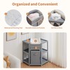 dainslef Baby Corner Changing Table with Storage Drawer, Diaper Changing