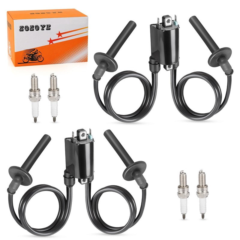 2x Ignition Coil & Spark Plug For Honda Magna 750