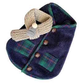 Dpofirs Ropa de Invierno para Perros, Ropa de Invierno para Perros Pequeños, Costura Delicada Protectora para Otoño (M)