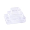 LJY 28 Pieces Mixed Sizes Rectangular Empty Mini Plastic Storage