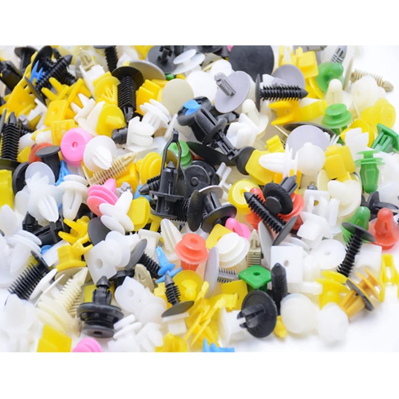 ANCLLO 200 Pieces Door Panel Clips Bumper Lock Assorted Fixing