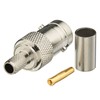 Eightwood 10pcs BNC Female Crimp RF Connector 50 ohm for