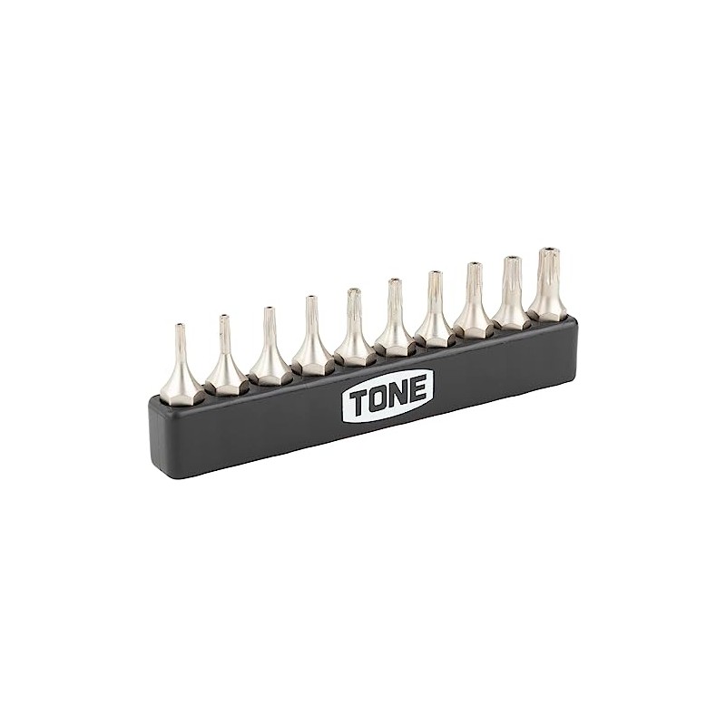 TONE BTTH10S T-shaped Torx Bit Set (Anti-tampering Type) Bit Insert,