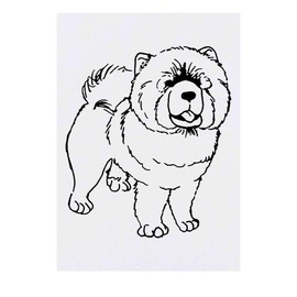 'Chow Chow Dog' Temporary Tattoo - Water Resistant, Skin-Safe, Non-Toxic Transfer (TO00024558)
