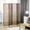 HOMCOM 4 Panel Room Divider, 5.5 Ft Portable Folding Privacy