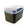 Tupperware Naschkatz 7.3 L Treasure Chest Container Olive Green without