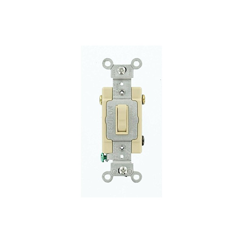 Leviton 15 Amp, 120/277 Volt, Toggle Framed 3-Way AC Quiet