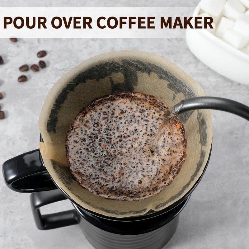 Mongdio Pour Over Coffee Maker, Ceramic Pour Over Dripper, Coffee