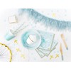 PartyDeco 18 Pastel Blue Wooden Cutlery - Dusty Blue