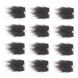 COLLBATH Gnome Beard Decor 12 Sets of Shaggy Faux Fur Beards for Gnome Doll Making