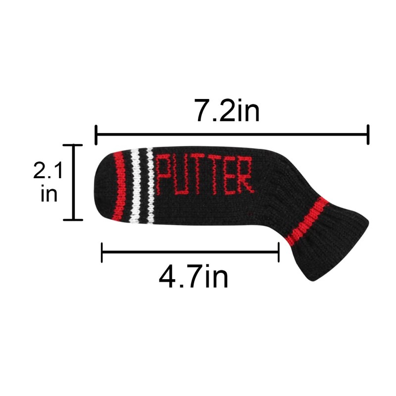 Scott Edward 1 Pack Knit Golf Putter Headcover Fits Blade