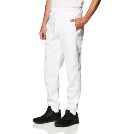 Southpole Men's Basic Active Fleece Jogger Pants-Regular and Big & Tall Sizes, WH (A), L