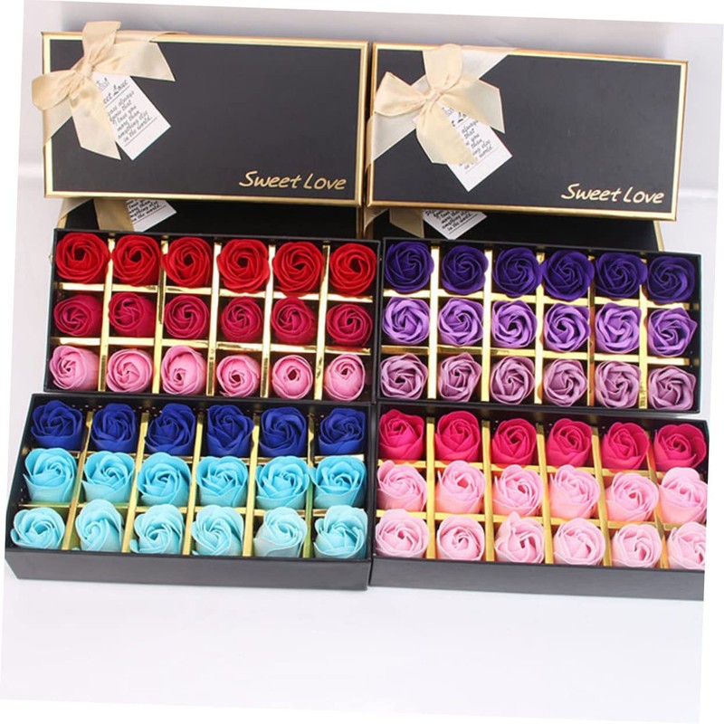 ABOOFAN Creative Rose Soap for Mother Day Unique Flower Soaps