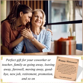 HGDEER Retirement Gift for Woman, Farewell Going Away Gifts for Friends Coworker, Christmas Holiday Office Gifts for Coworker 2024