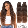 Miracle Feather Crochet Hair for Black Women Deep Wave 18"