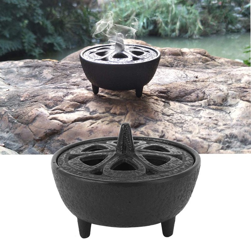 Cast Iron Incense Burner, Cast Iron Shaped Incense Aromatherapy Burner