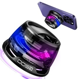 BFUSHIONY Magnetic Bluetooth Speaker - Mini Speaker Bluetooth Wireless, G200 Magnetic Speakers with Phone Stand, RGB Light, Game Mode, 7H Playtime, Mini Speakers for Camping & Home, Gifts for Teens