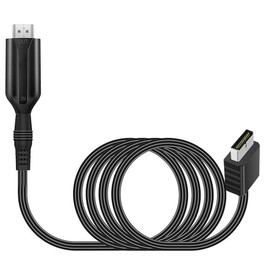 tunghey PS2 to HDMI Converter Adapter Video Converter PS2 to HDMI Adapter Cable for HDTV HDMI Monitor Supports All PS2 Display Modes 1M