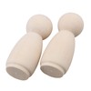 Mxfans 10pieces Painted Art Wooden People Peg Dolls Craft Figurine