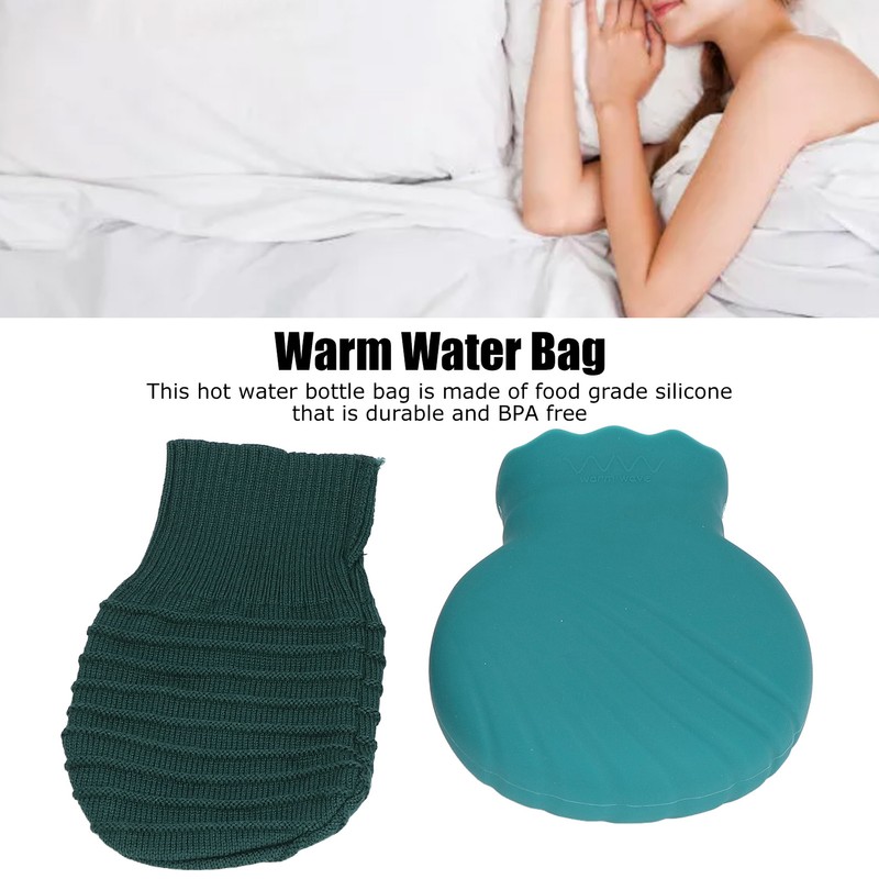 Hot Water Bottle Bag Explosionproof Silicone Hot Water Bottle with