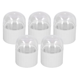 Estuche de viaje para esponja de maquillaje, paquete de 5, soporte de ventilación hueco de doble capa, cubierta antipolvo, soporte para huevos de belleza,