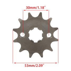 ABCERRSI 17mm 428 12T Sprocket Compatible with 50cc 70cc 90cc 110cc 125cc 140cc 160cc ATV Dirt Mini Bike Quad