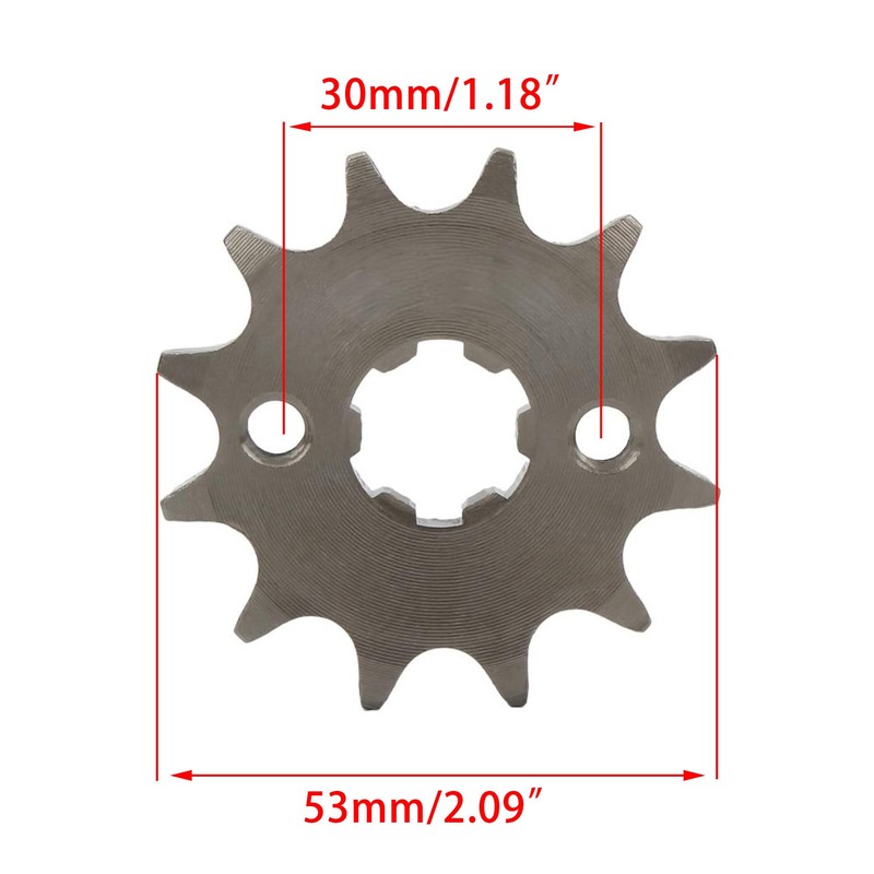ABCERRSI 17mm 428 12T Sprocket Compatible with 50cc 70cc 90cc