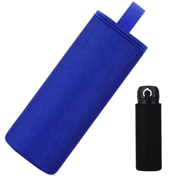 TKY Water Bottle Cover, Water Bottle Cover, Water Bottle Case, Bottle Cover, Holder, Portable, Insulated, Insulated, 25.4 fl oz (750 ml) (Blue)