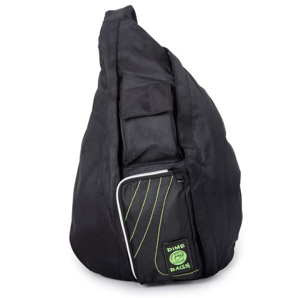 DIME BAGS Slinger Crossbody Bag | Premium Over the Shoulder Sling Bag | Cross Body Strap Back Pack (Onyx)