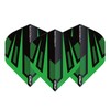 RED DRAGON Hardcore Radical Green & Black Fan Dart Flights