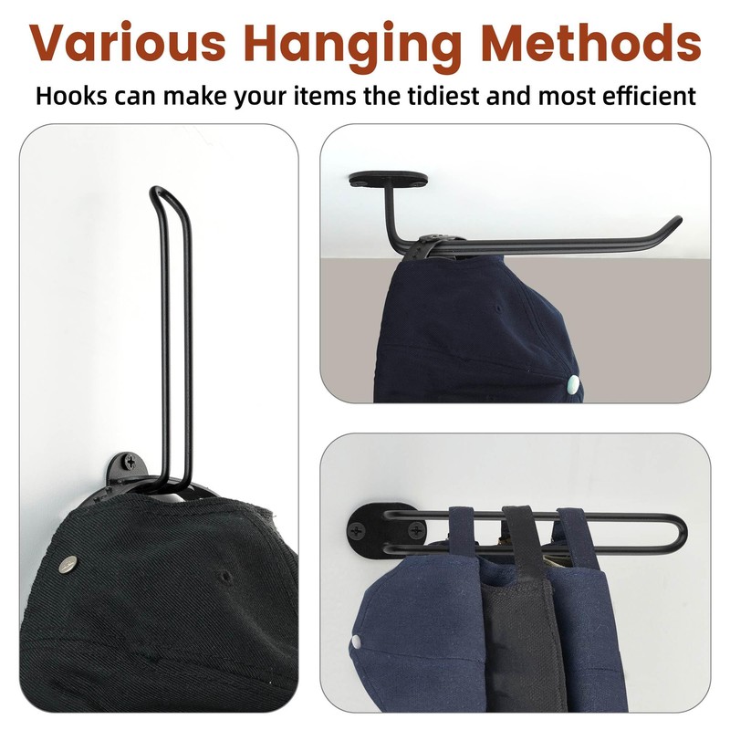 AQAREA Hat Holder Organizer Wall: Hat Storage Wall Rack -