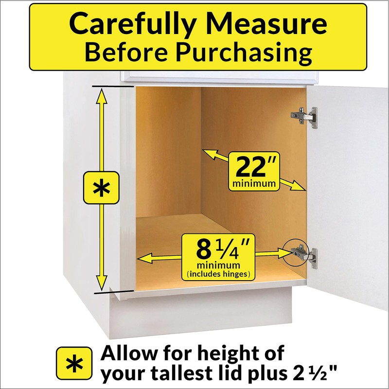 LYNK PROFESSIONAL® Pull Out Pot Lid and Cookie Sheet Organizer
