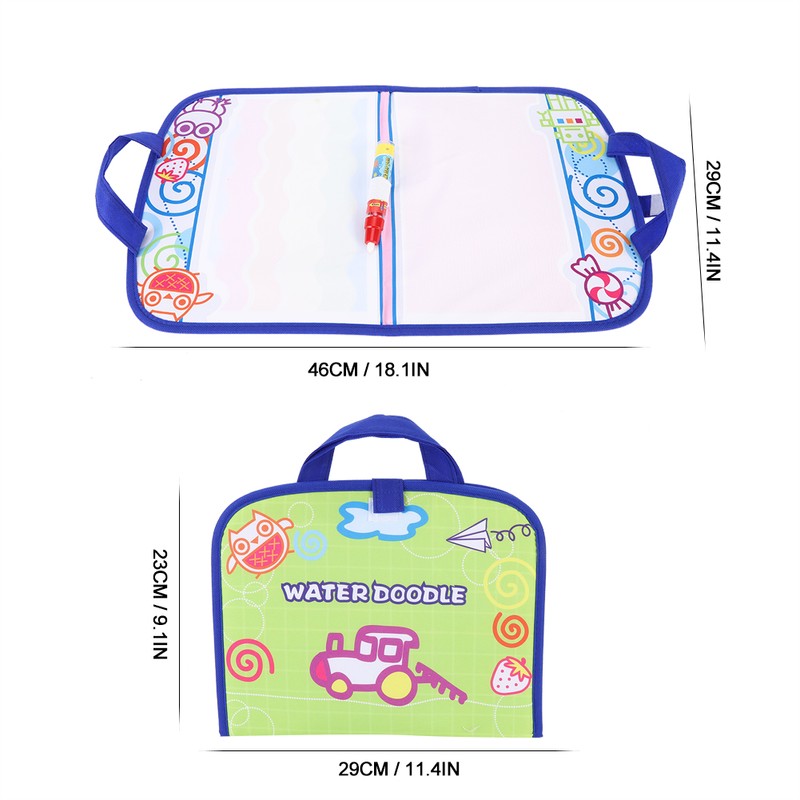 Water Drawing Cloth Water Drawing Blanket Handbag with Pen Doodle