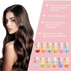 Generic Perfume & Hair Oil 2-in-1 C Avocado Nourishing&Shining Oil, for Frizzy, Dry, Damaged Hair, 10 Pcs Hairs Perfume for Women, Mini Scented Hair Oils (Sweet Dream Flower Scent)