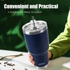 30 oz Navy Tumbler Stainless Steel Double Wall Vacuum Insulated