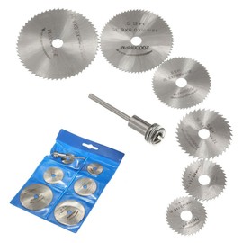 OriGlam OriGlam 6PCS HSS Rotary Circular Saw Blades Cutting Discs, Wood Cutting Rotary Tool for Dremel Drills Rotary Mandrel