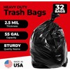 ToughBag 55 Gallon Trash Bags (32 Count) Heavy Duty Trash