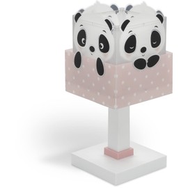 Dalber 63161E E14 Children's Table Lamp Bedside Lamp Panda Animals Pink