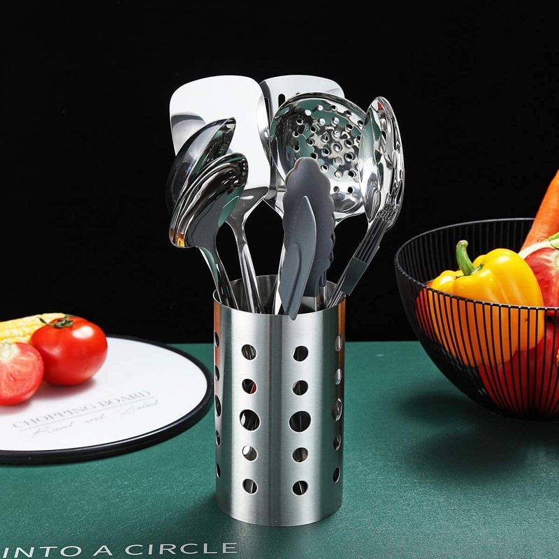 Stainless Steel Cooking Utensils Set, Berglander 13 Pieces Kitchen Utensils