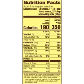 Old El Paso Stand 'n Stuff Taco Dinner Kit, Gluten Free, 10 shells, 8.8 oz (Pack of 6)