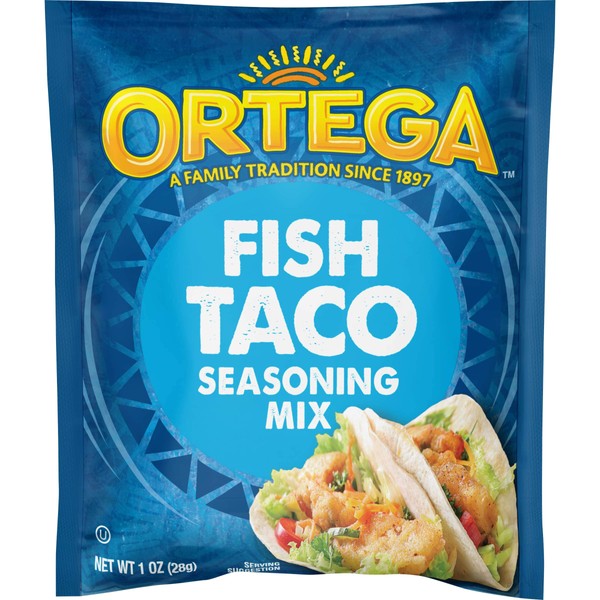 Ortega Seasoning Mix, Fish Taco Seasoning, 1 Ounce (Pack of 12)