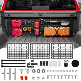 SZYANG Front Bed Molle Panel Compatible with 19-25 Silverado GMC Sierra Truck Panel System Replacement for 2019-2025 Chevy Silverado Accessories(Front Bed Molle Panel)