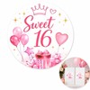 Sweet 16 Birthday Favor Stickers: 120 Paper Round Labels