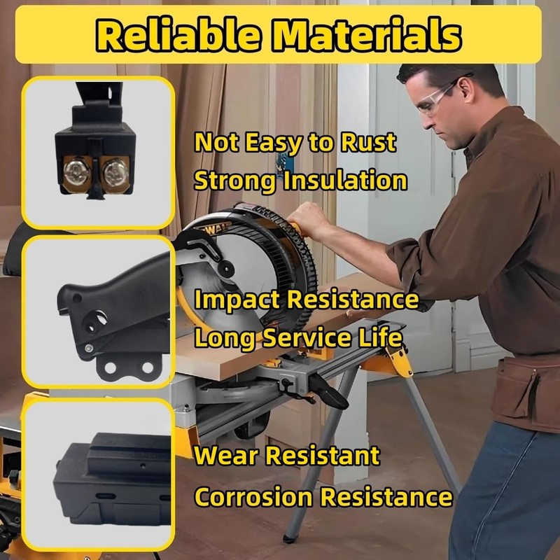 2 Pcs Miter Saw Trigger Power Switch Replacement Part Compatible