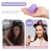 33pcs Hair Rulos Tubos Plástica Para Cabello Autoadheribles