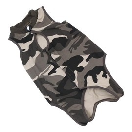 Ieron Cat Camouflage Recovery Suit - Soft Modal Fabric, Lightweight & Breathable, Perfect for Post-Op Comfort (L)